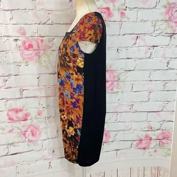 🔥5/25 sale🔥Maeve Anthropologie Silk Cap Sleeve Floral Multicolor Dress XS - Picture 6 of 10